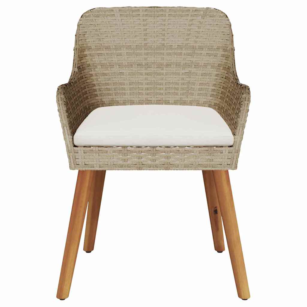 Gartenstuhl 2 Pcs 62,5 X 55 X 82 Cm Poly-Rattan