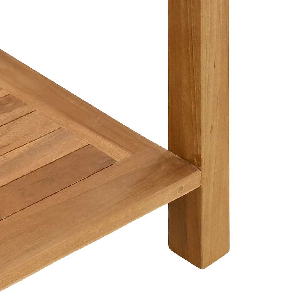 Konsolentisch Braun 85 X 35 X 75 Cm Massivholz Teak