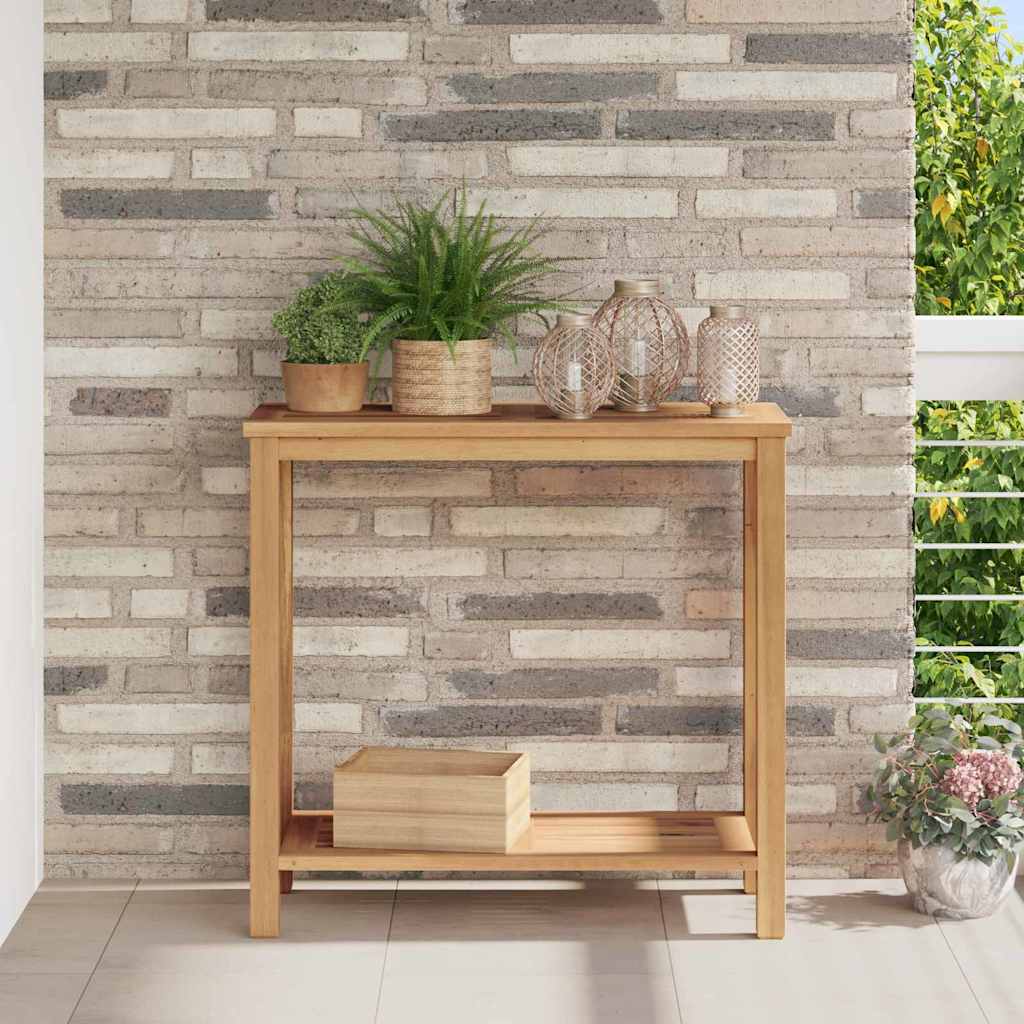 Konsolentisch Braun 85 X 35 X 75 Cm Massivholz Teak