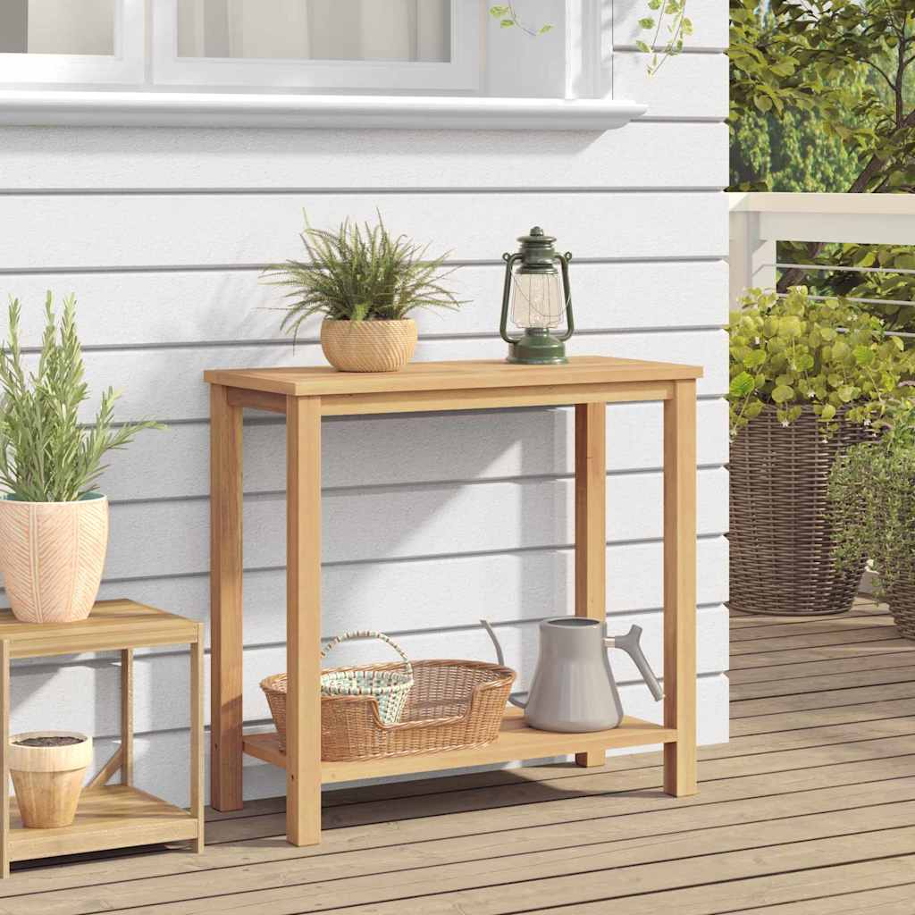 Konsolentisch Braun 85 X 35 X 75 Cm Massivholz Teak