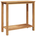Konsolentisch Braun 85 X 35 X 75 Cm Massivholz Teak