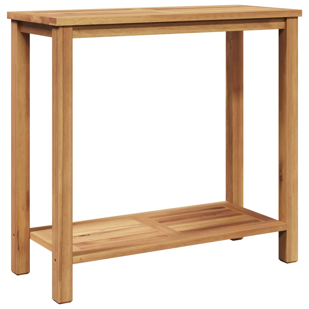 Konsolentisch Braun 85 X 35 X 75 Cm Massivholz Teak