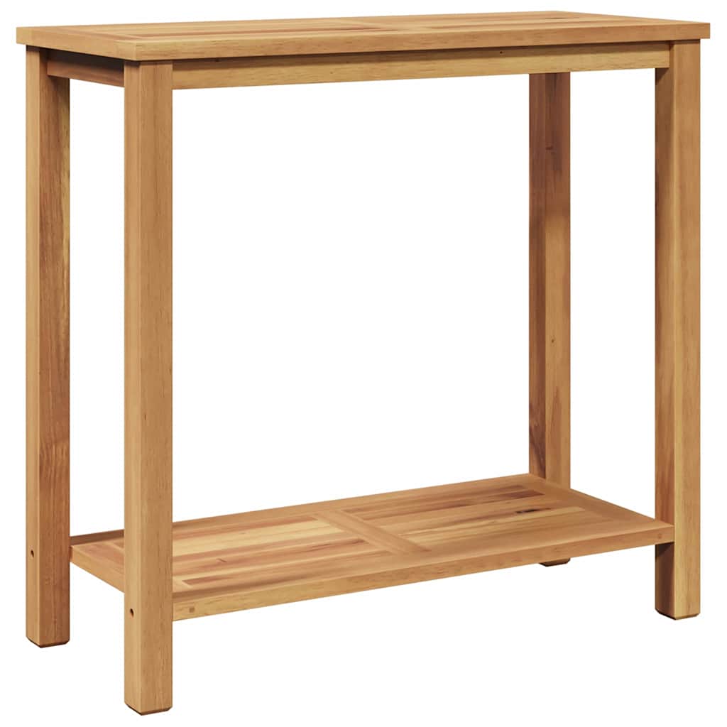 Konsolentisch Braun 85 X 35 X 75 Cm Massivholz Teak