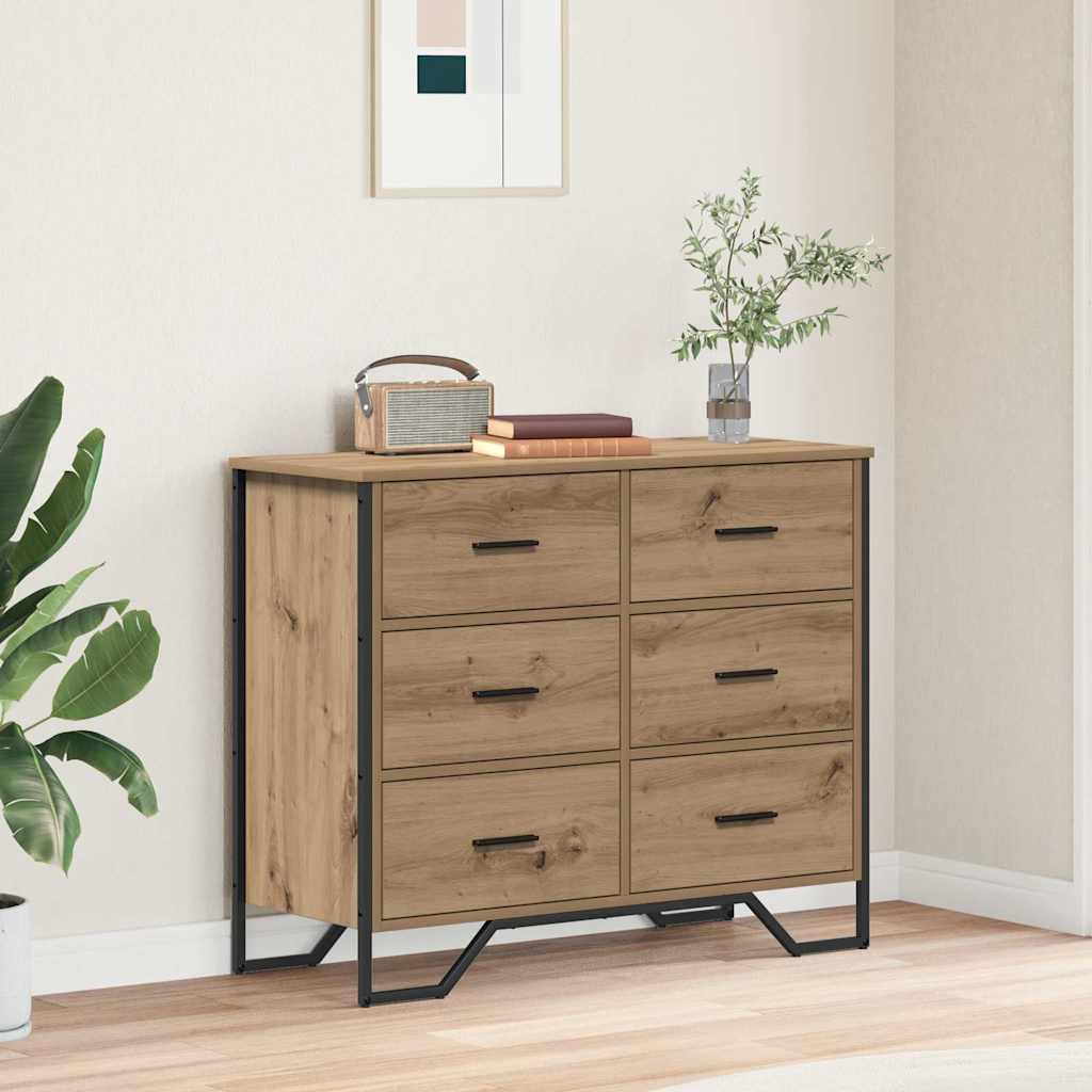 Kommode Mit Schubladen 2 Pcs 91 X 35,5 X 74,5 Cm
