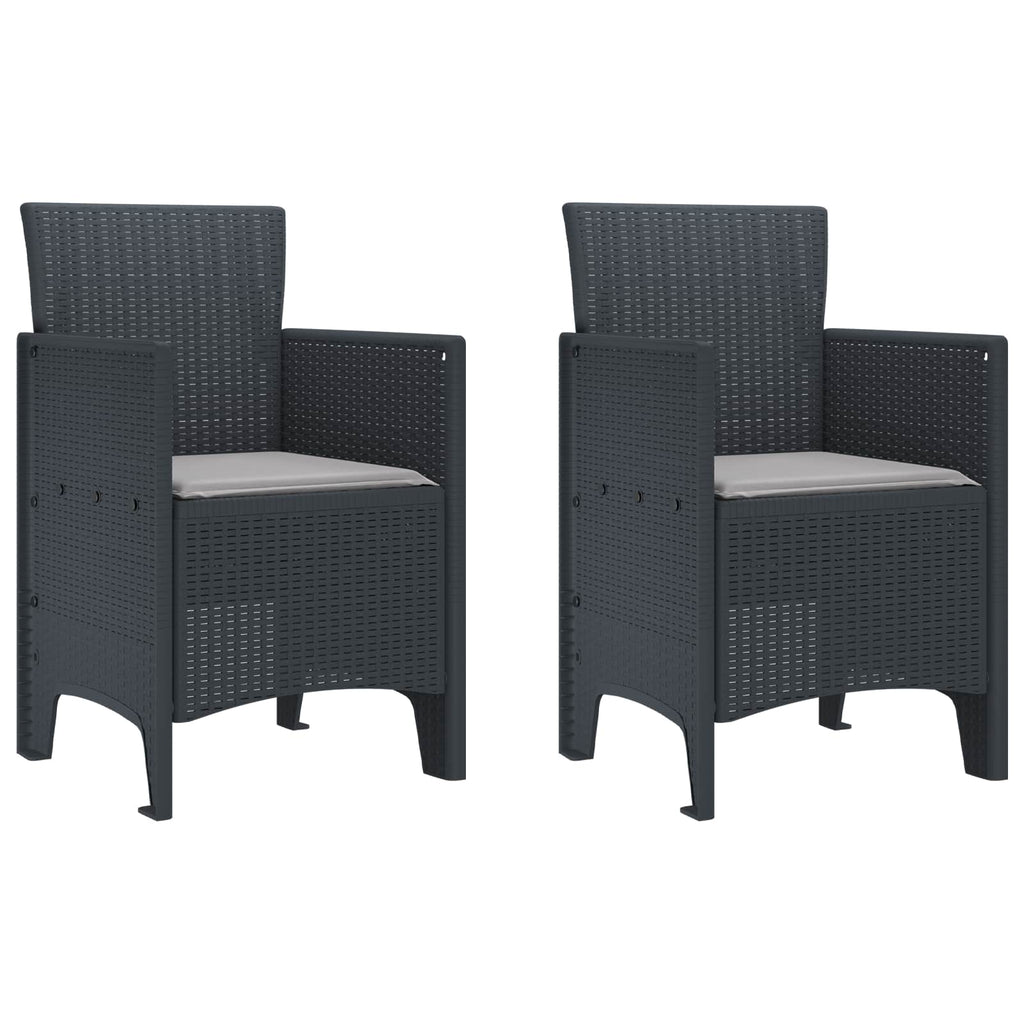 Gartenstuhl 2 Pcs 53 X 49 X 85 Cm Polypropylen
