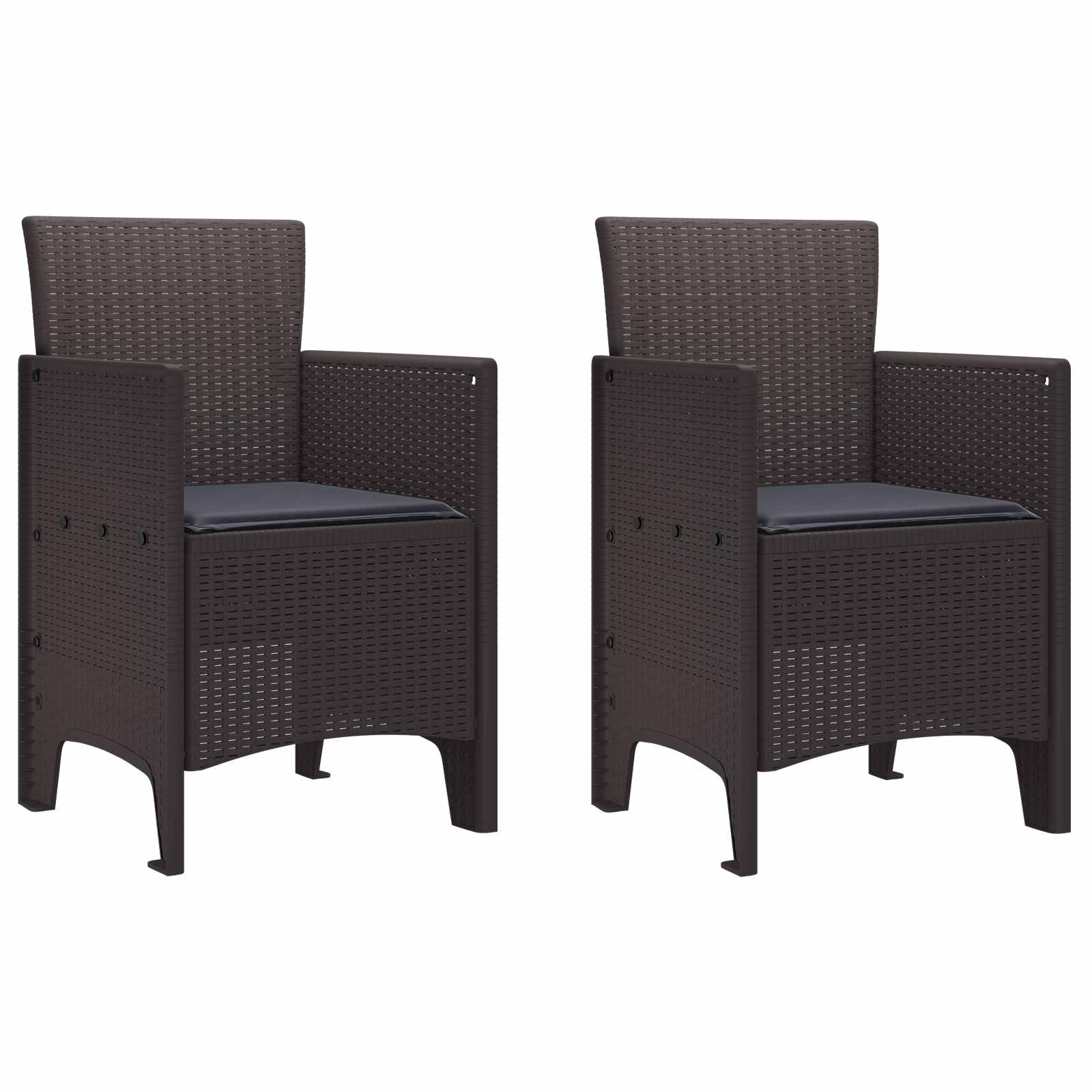 Gartenstuhl 2 Pcs 53 X 49 X 85 Cm Polypropylen