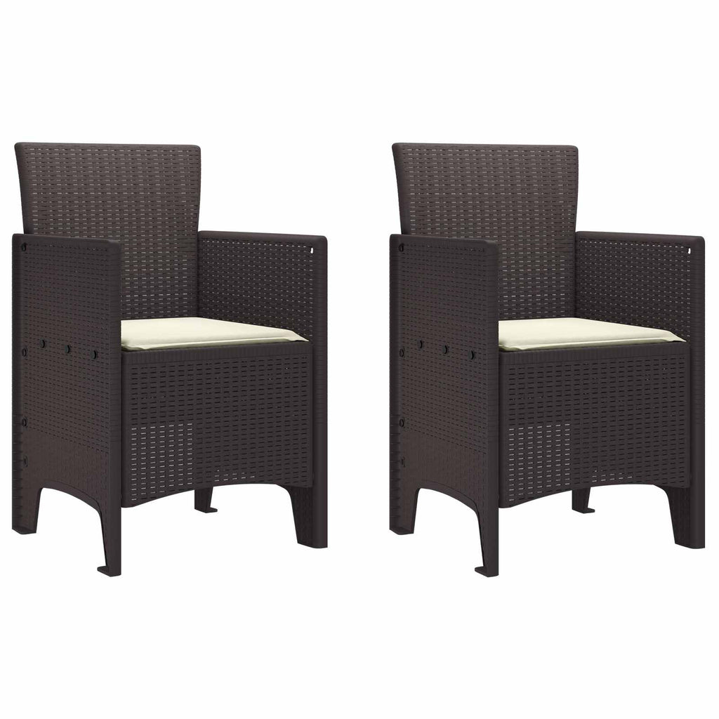 Gartenstuhl 2 Pcs 53 X 49 X 85 Cm Polypropylen