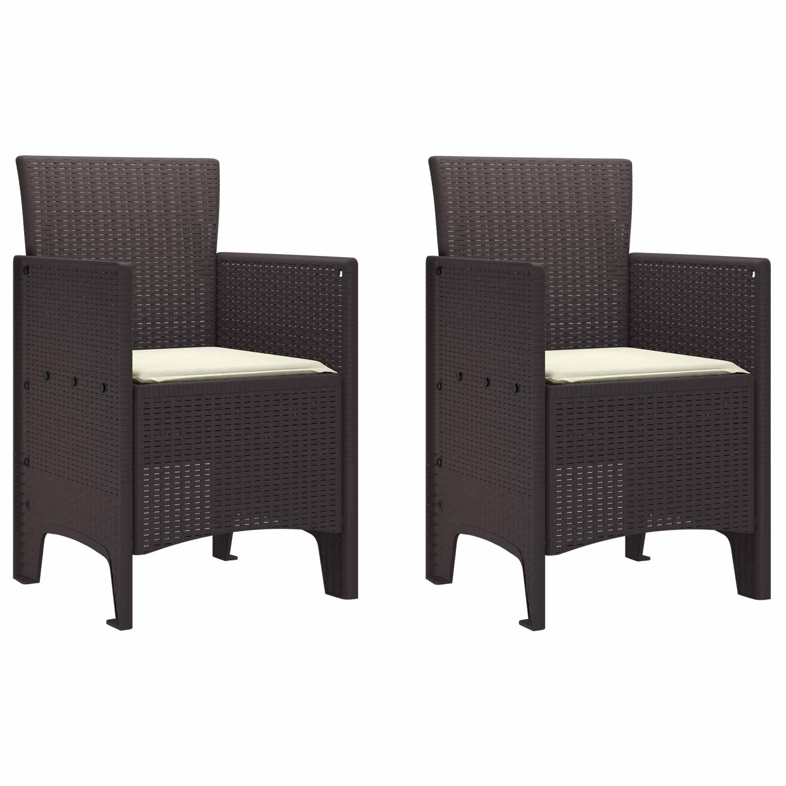 Gartenstuhl 2 Pcs 53 X 49 X 85 Cm Polypropylen