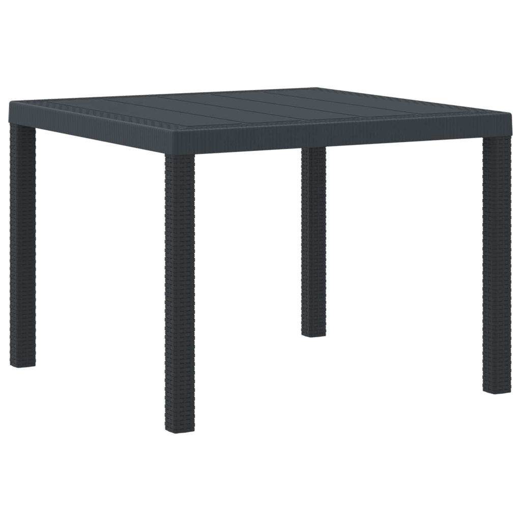 Gartentisch 100 X 100 X 73 Cm Poly-Rattan