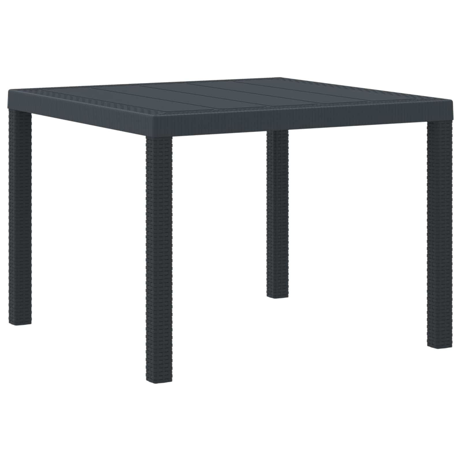 Gartentisch 100 X 100 X 73 Cm Poly-Rattan