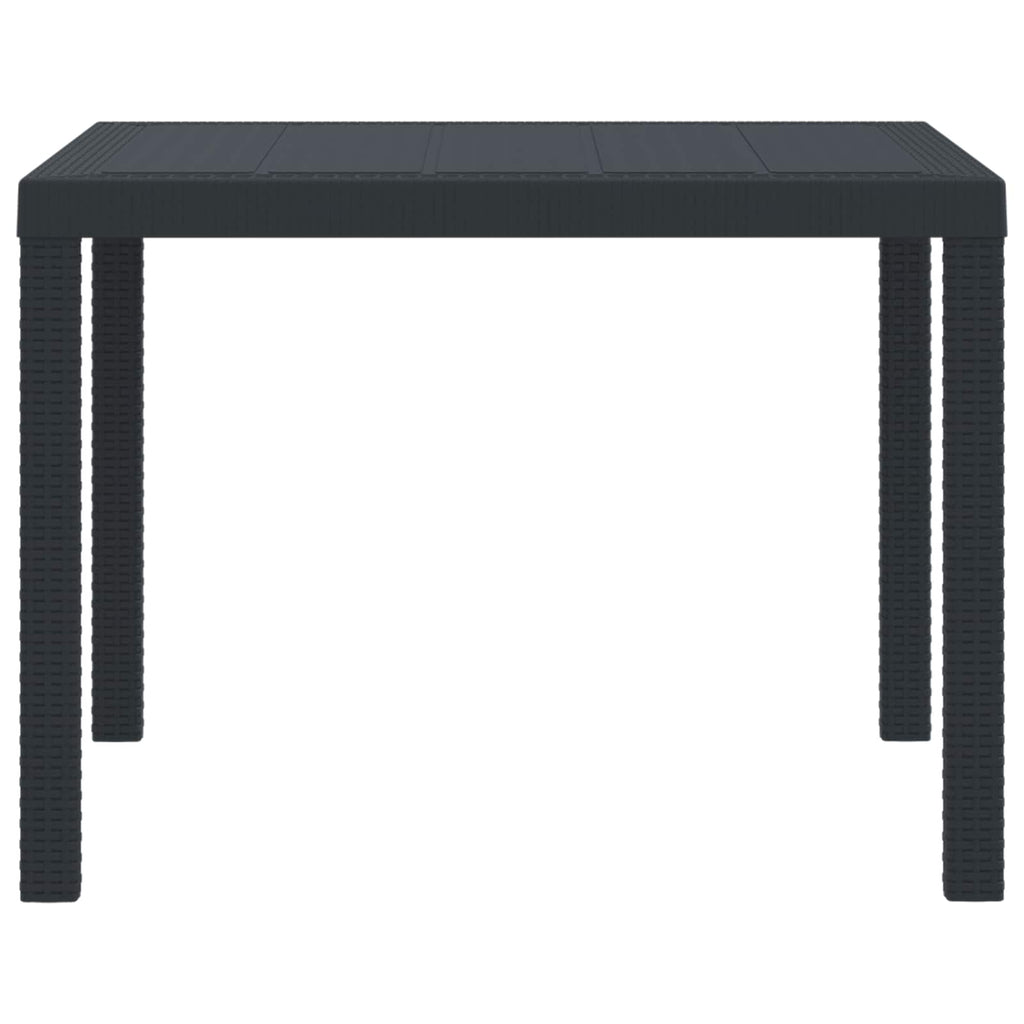 Gartentisch 100 X 100 X 73 Cm Poly-Rattan