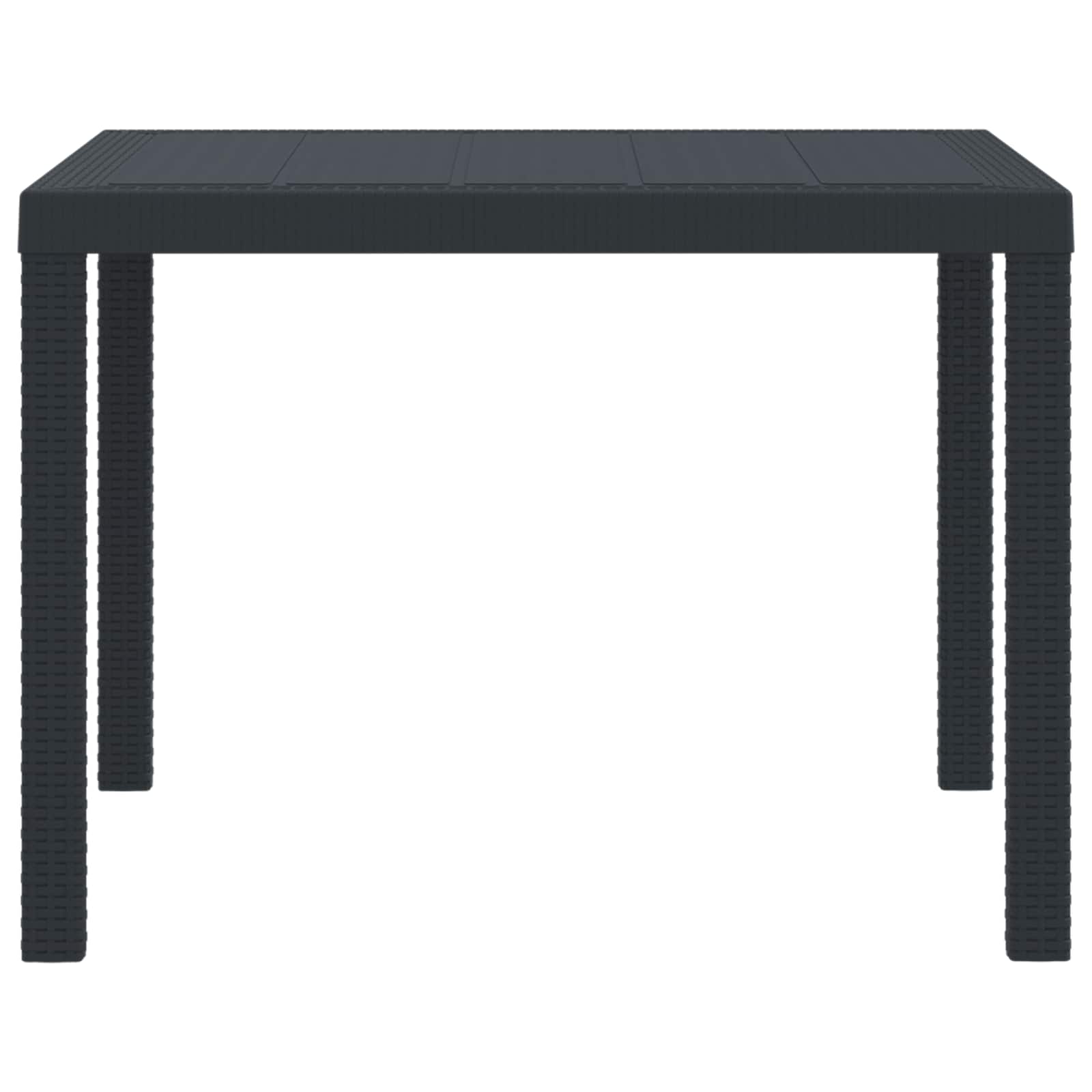 Gartentisch 100 X 100 X 73 Cm Poly-Rattan