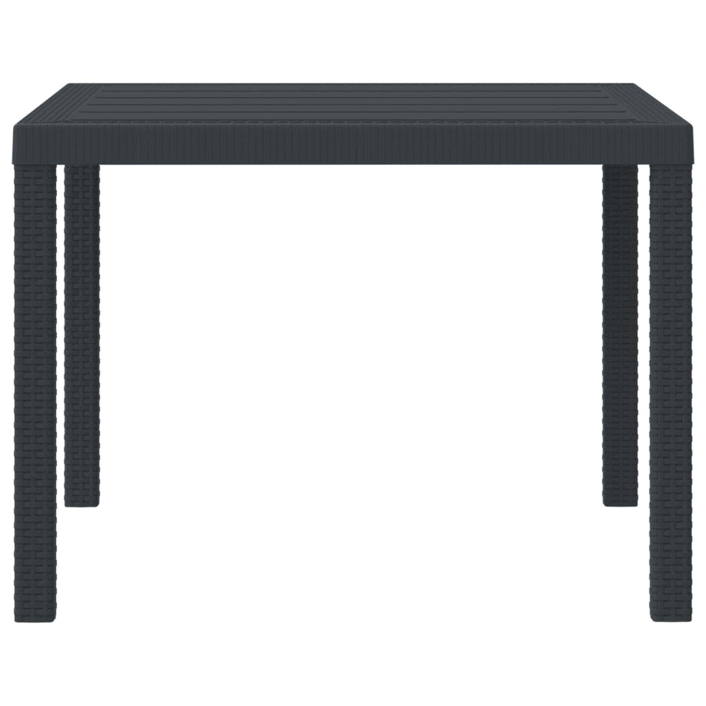 Gartentisch 100 X 100 X 73 Cm Poly-Rattan
