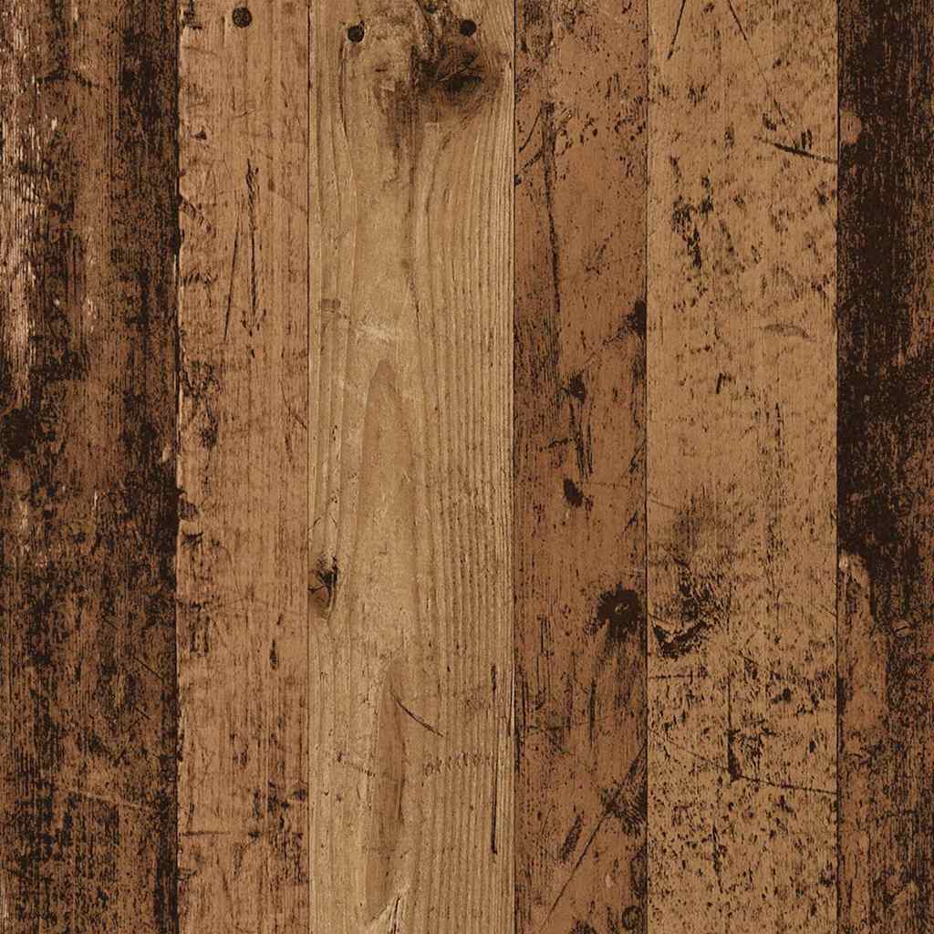 Quadratischer Wohnzimmertisch in Altholz – 100×100×35 cm, robust & modern