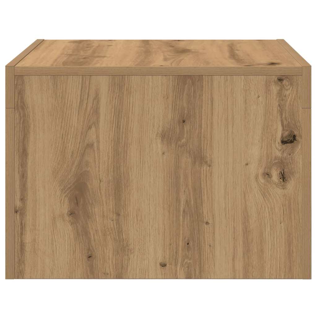 Quadratischer Wohnzimmertisch in Artisan-Eiche – 50×50×35 cm, robust & modern