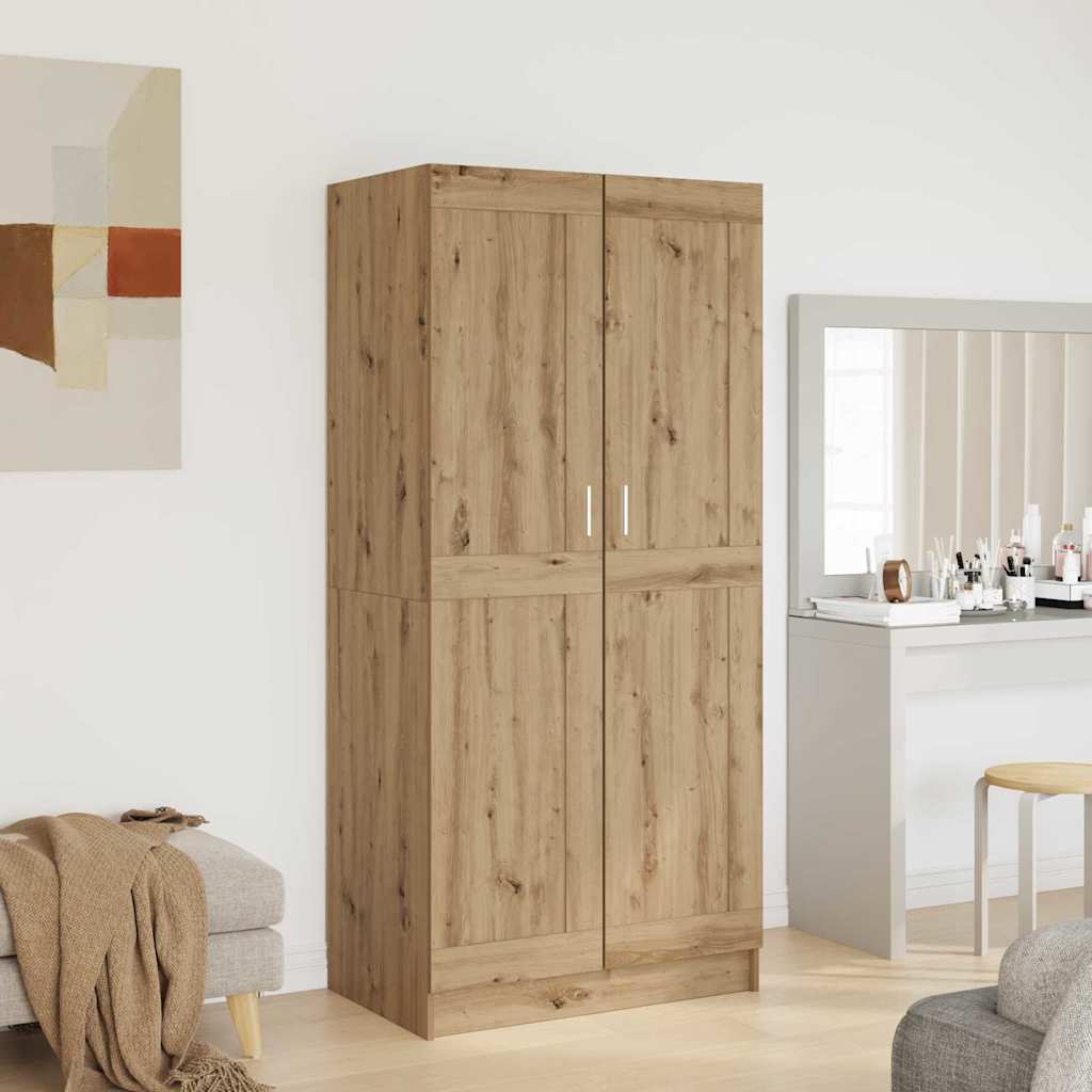 Drehtürenschrank aus Holzwerkstoff Artisan-Eiche 82,5 x 51,5 x 180 cm