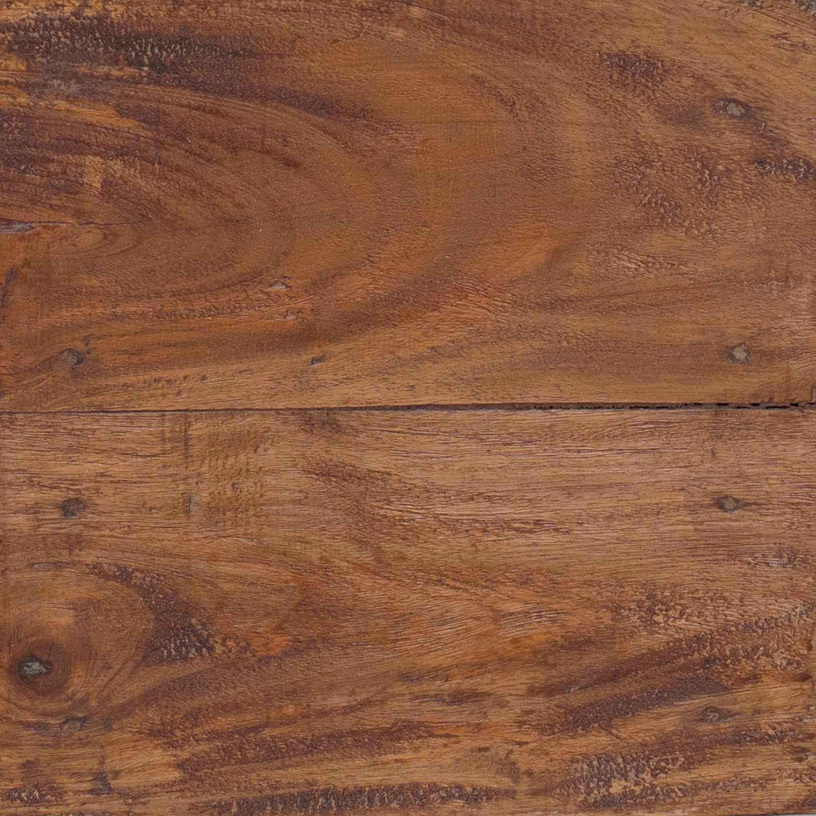 Hocker Natur 28 X 28 X 50 Cm Mahagoni Holz