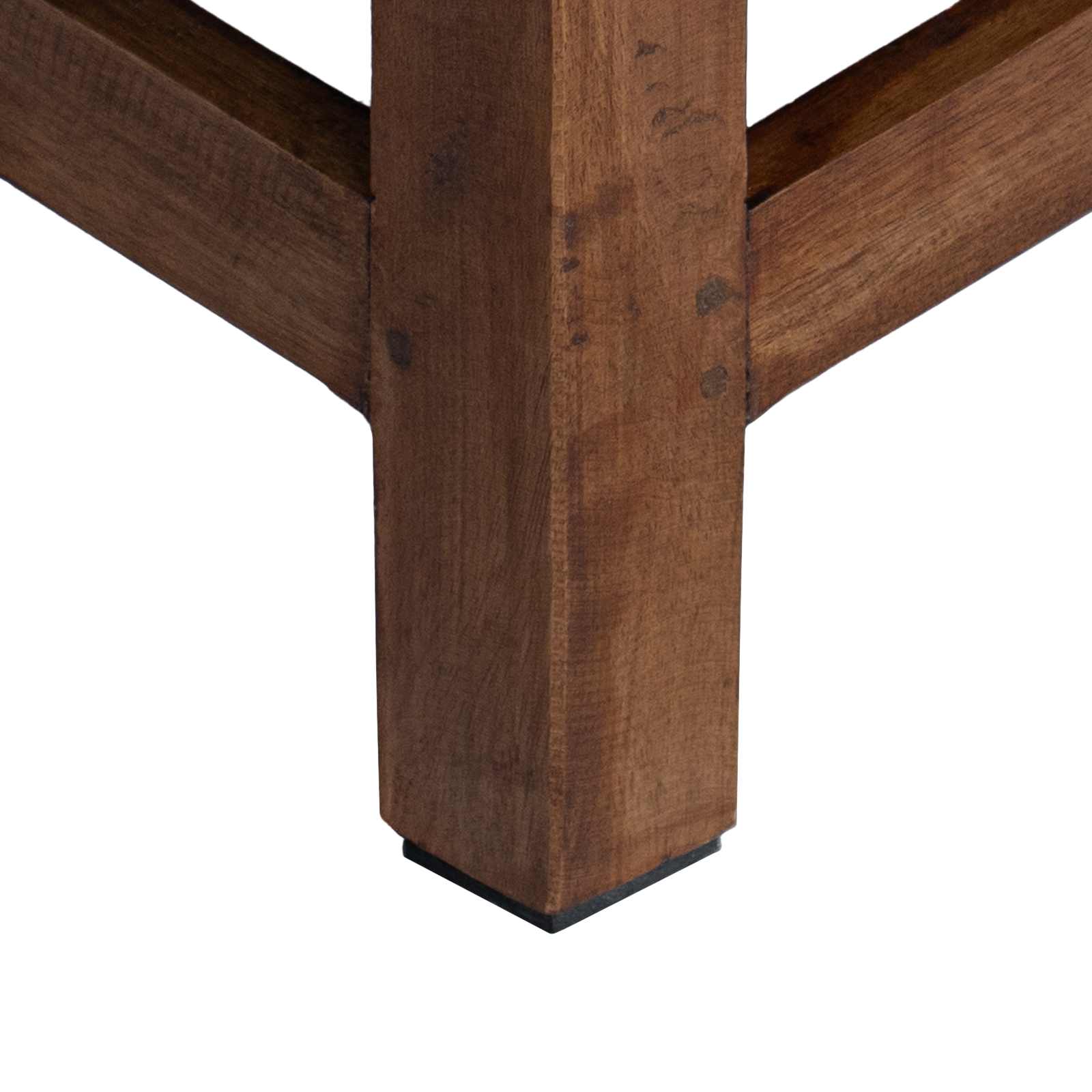 Hocker Natur 26 X 26 X 26 Cm Mahagoni Holz
