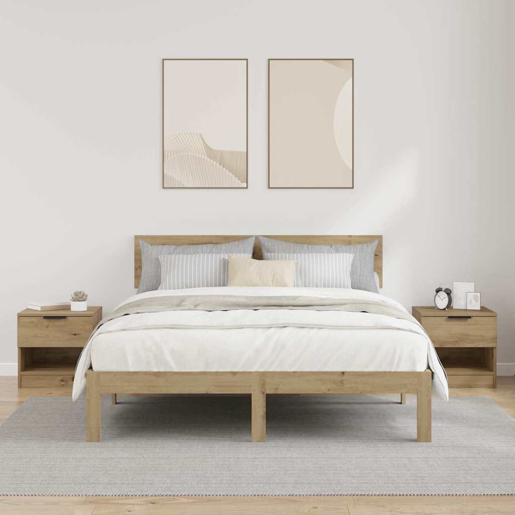 Bettschrank 2 Pcs 40 X 39 X 40 Cm Holzwerkstoff