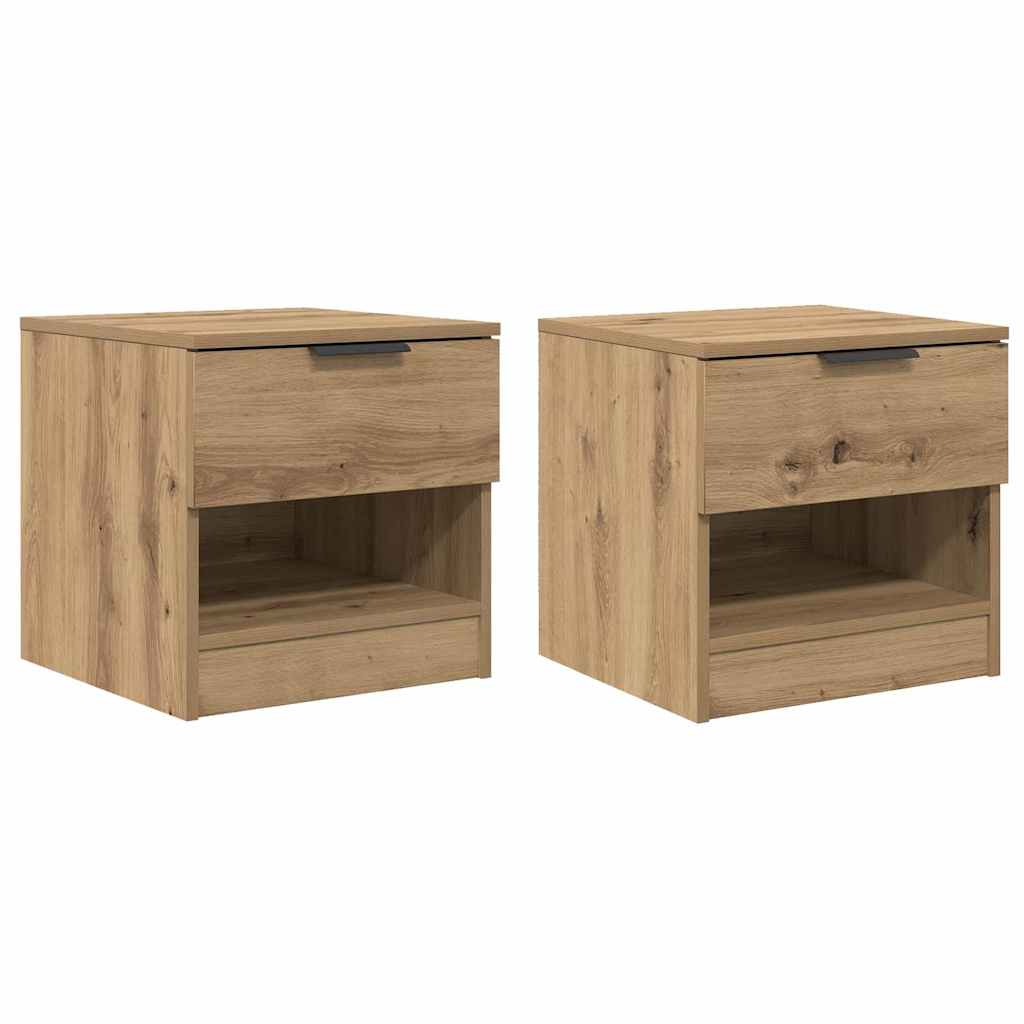 Bettschrank 2 Pcs 40 X 39 X 40 Cm Holzwerkstoff