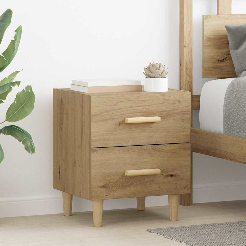 Bettschrank 2 Pcs 40 X 35 X 47,5 Cm Holzwerkstoff