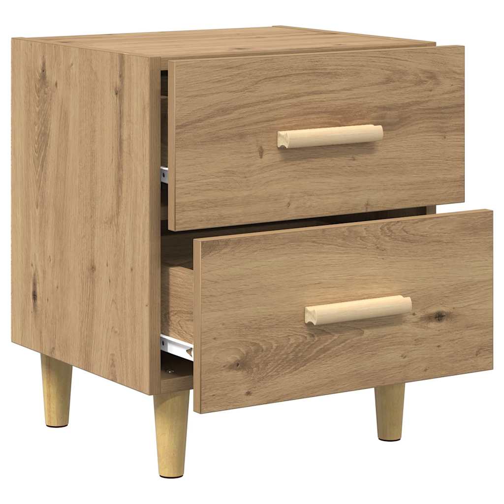Bettschrank 2 Pcs 40 X 35 X 47,5 Cm Holzwerkstoff