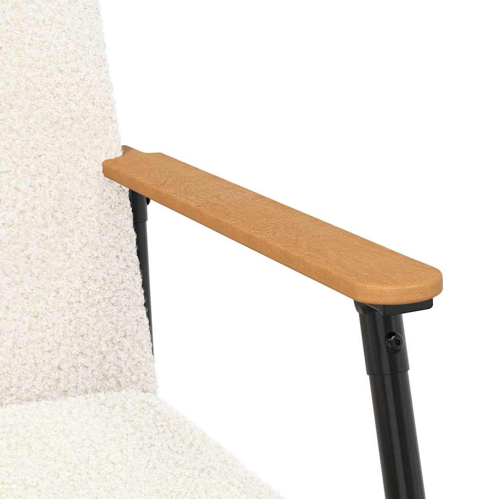 Sessel 59 X 75 X 78 Cm Lockiger Wollähnlicher Stoff