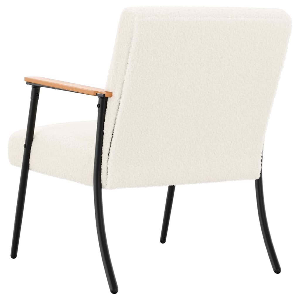 Sessel 59 X 75 X 78 Cm Lockiger Wollähnlicher Stoff