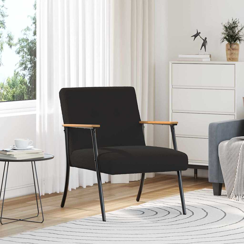 Sessel 59 X 75 X 78 Cm Lockiger Wollähnlicher Stoff