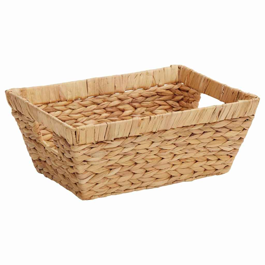 Aufbewahrungskörbe 2 Pcs Natur 38 X 28 X 15 Cm Wasserhyazinthe