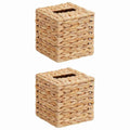 Taschentuchboxdeckel 2 Pcs Wasserhyazinthe 14,5 X 14,5 X 15 Cm