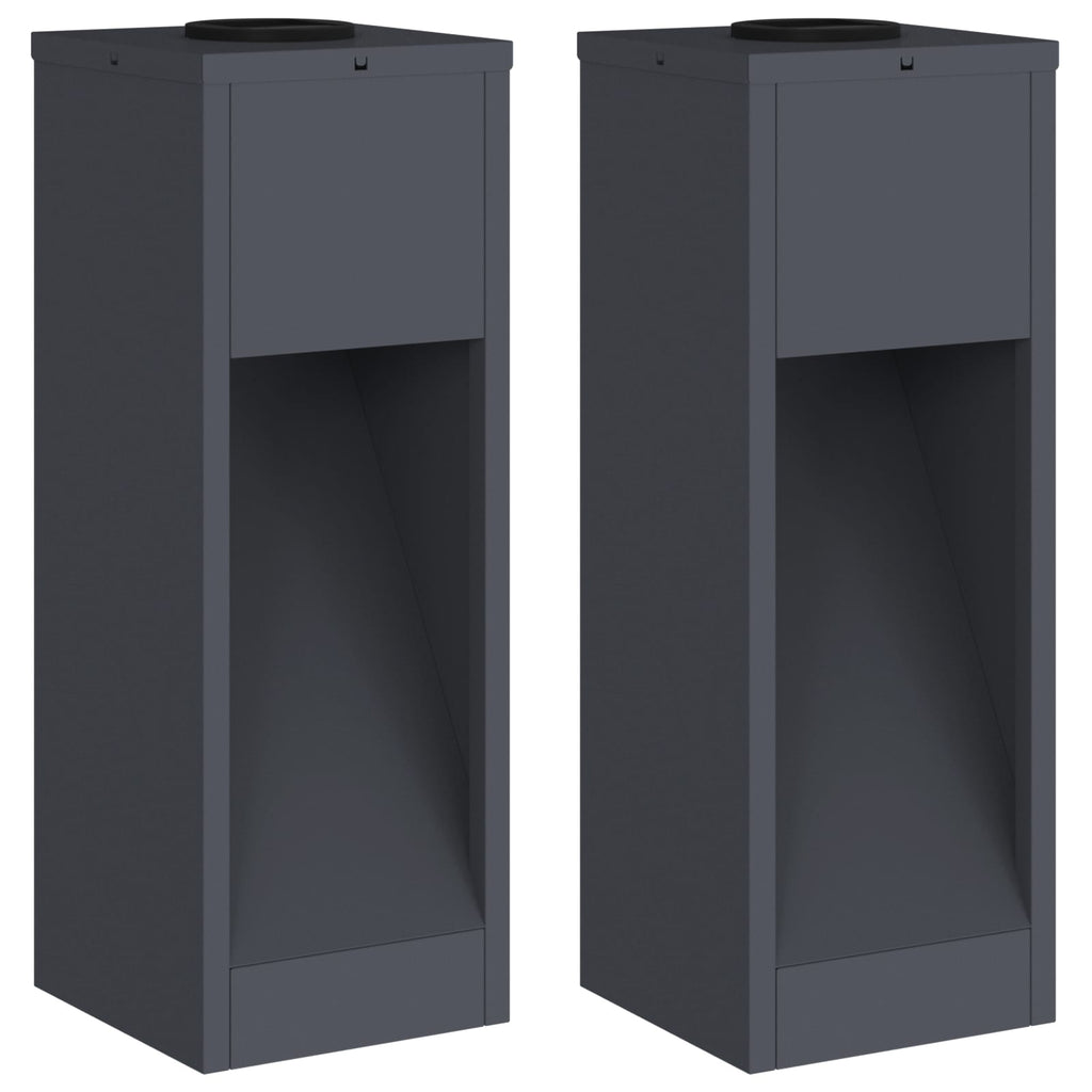 Solar Led Wegeleuchte 2 Pcs Kalt Gewalzter Stahl