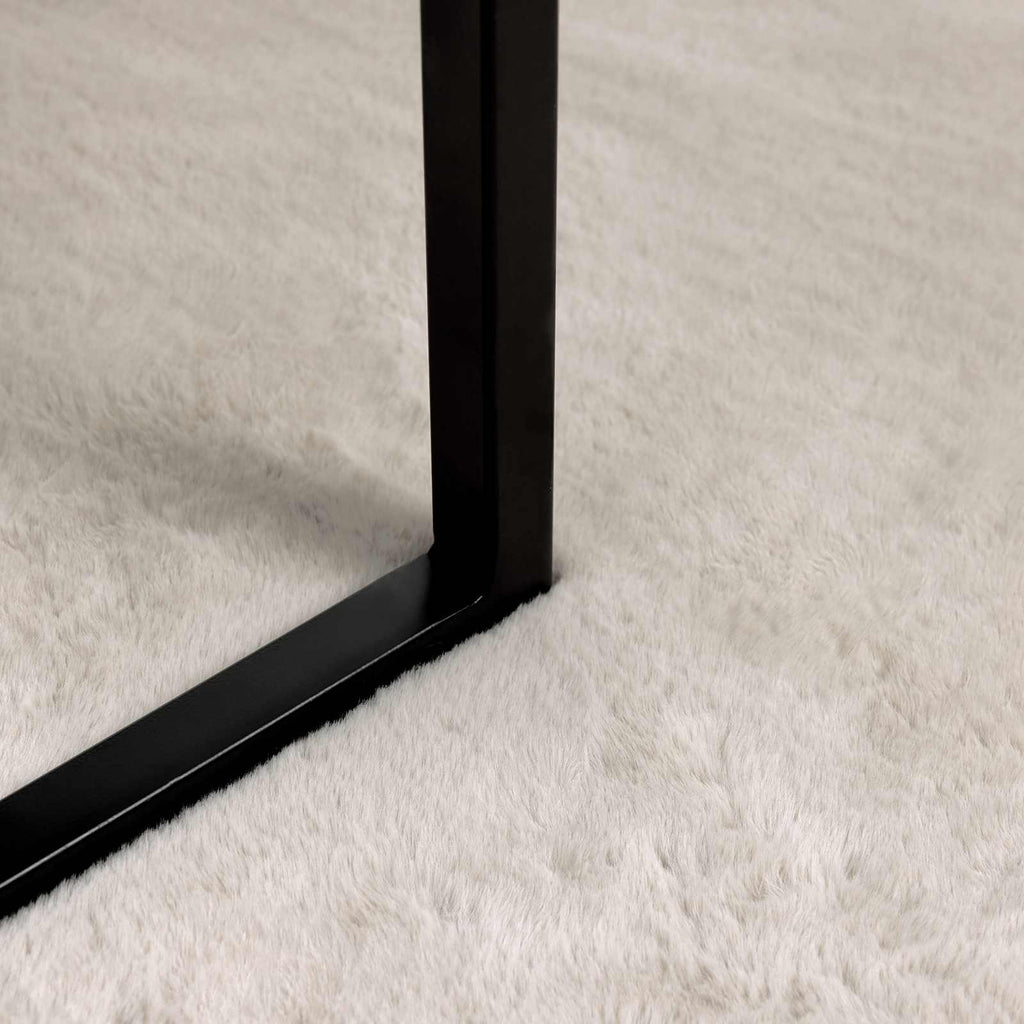 Rutschfester Kunstfellteppich Olite Beige