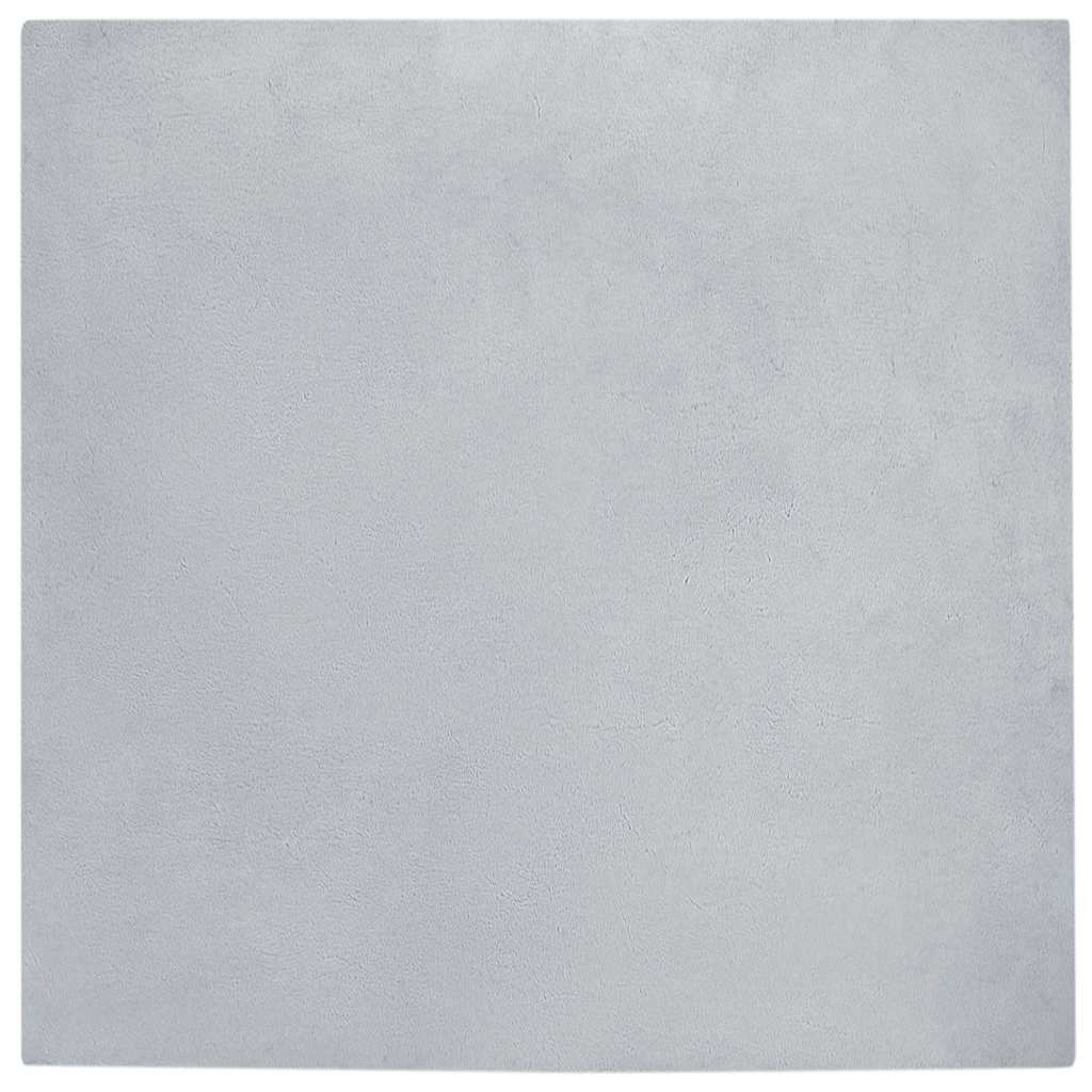 Rutschfester Kunstfellteppich Olite Polyester Grau