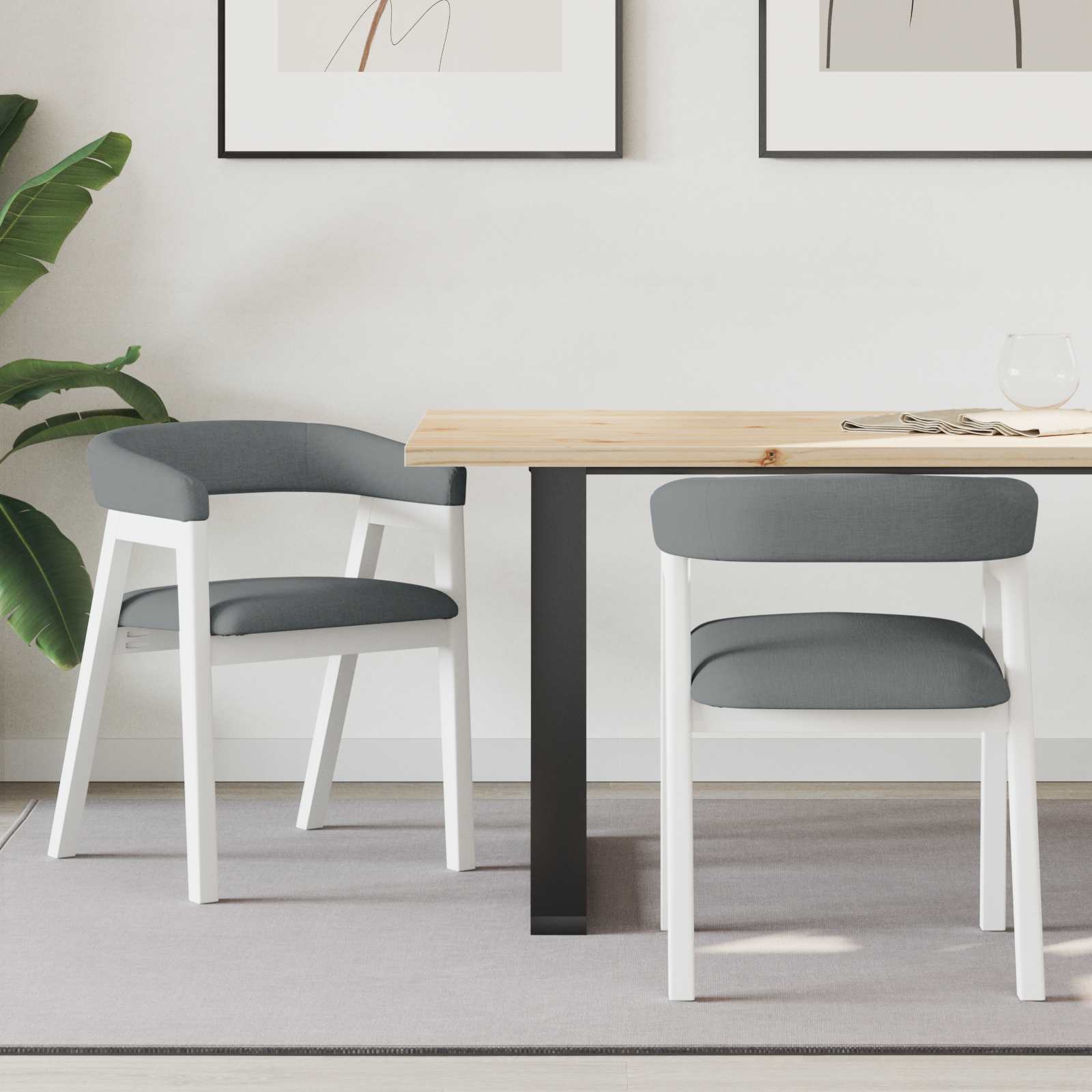 Esszimmerstühle 2 Pcs Hellbraun 54 X 57 X 73 Cm