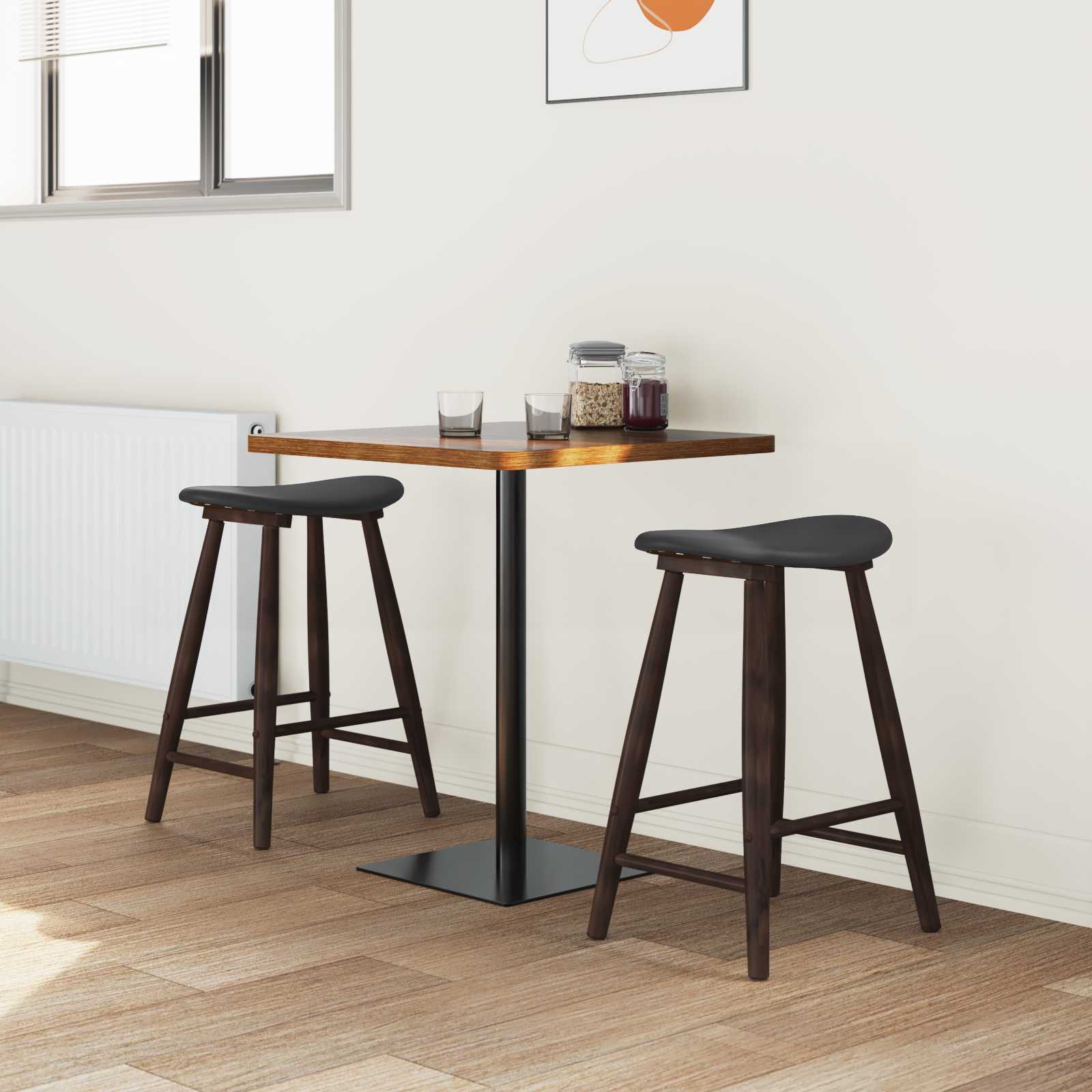 Esszimmerstühle 2 Pcs Hellbraun 46 X 37 X 63 Cm
