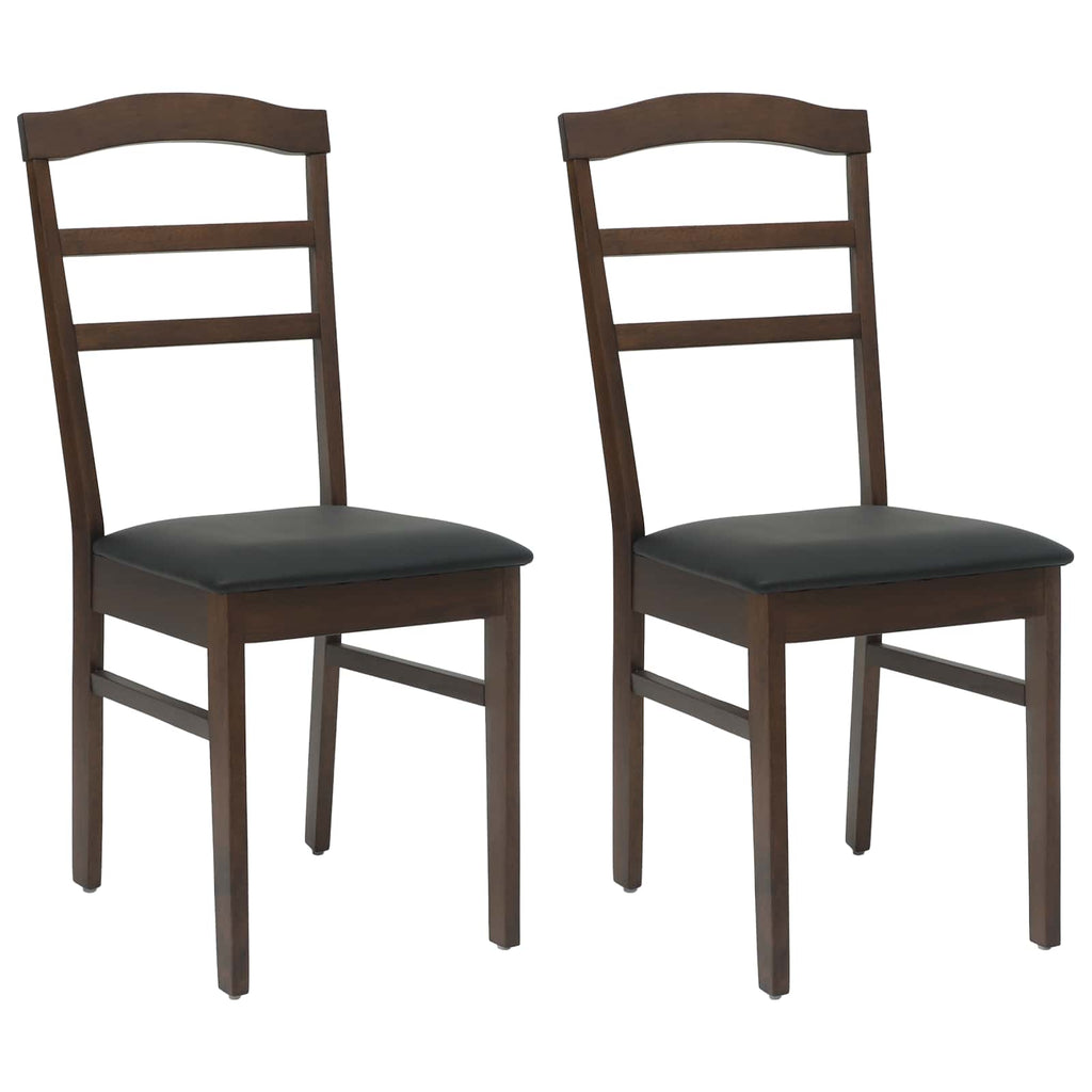 Esszimmerstuhl 2 Pcs Massives Gummiholz