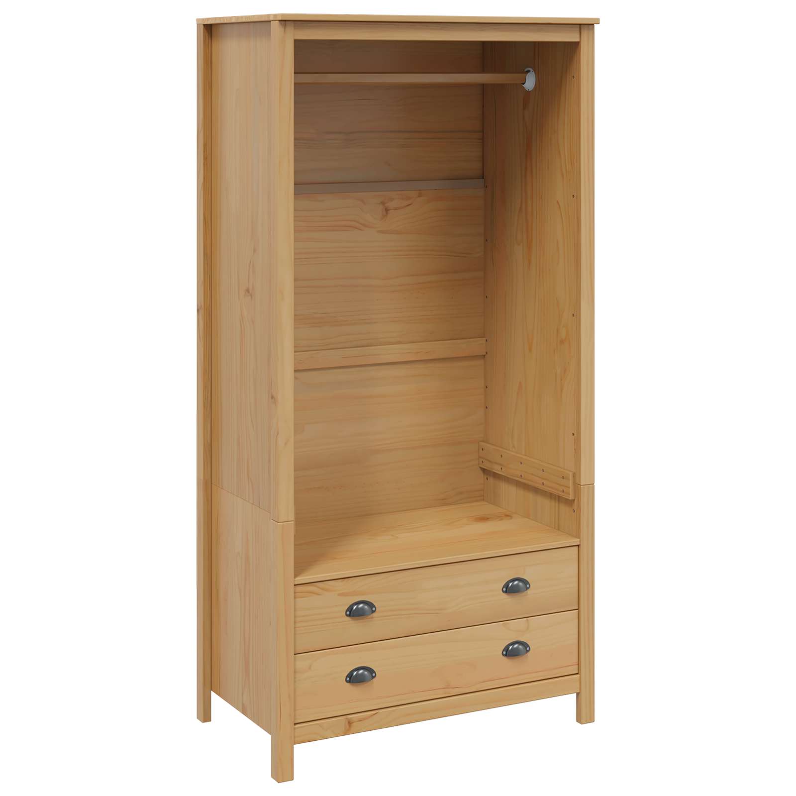 Kleiderschrank Mit Schubladen Hill Honigbraun 84 X 50 X 170 Cm