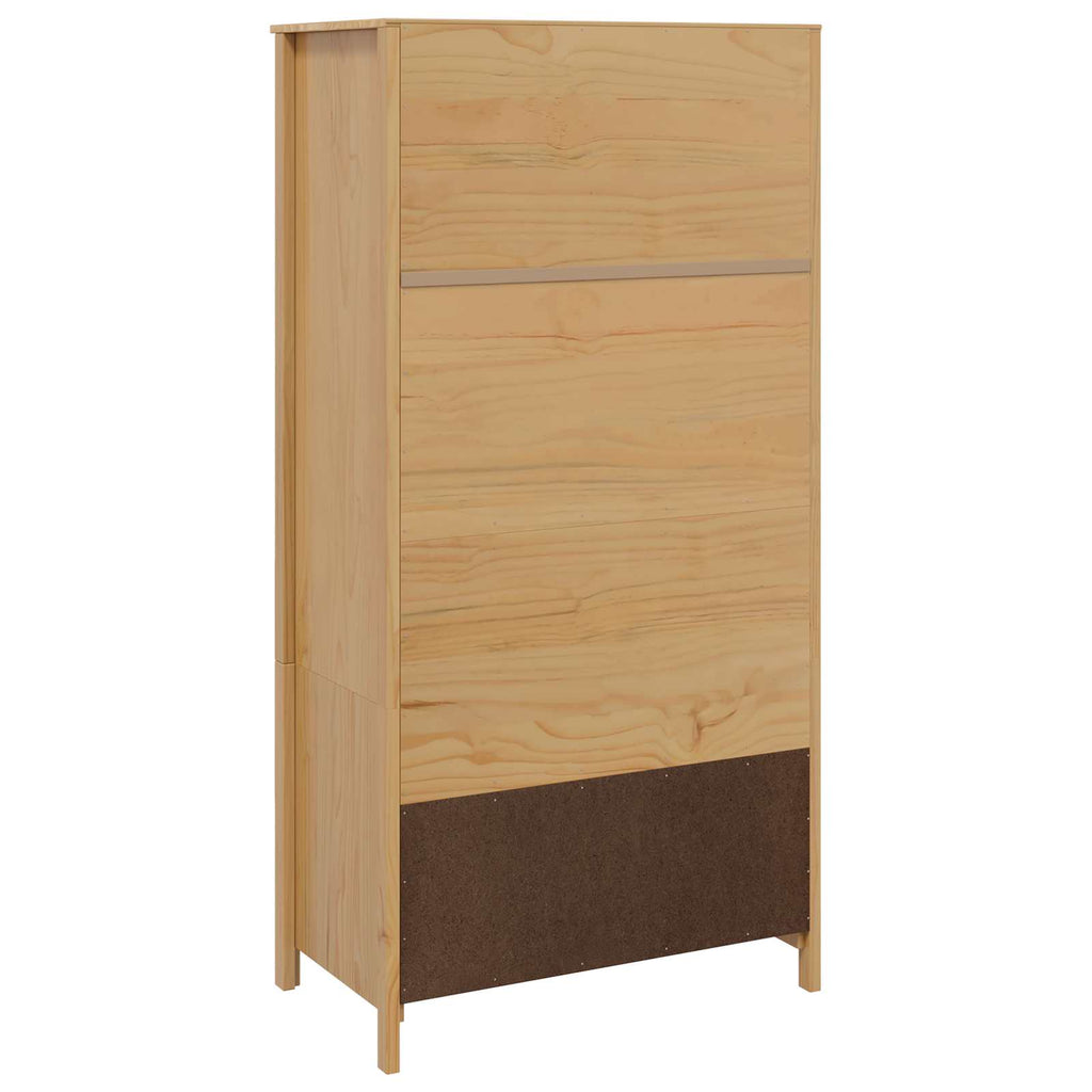 Kleiderschrank Mit Schubladen Hill Honigbraun 84 X 50 X 170 Cm
