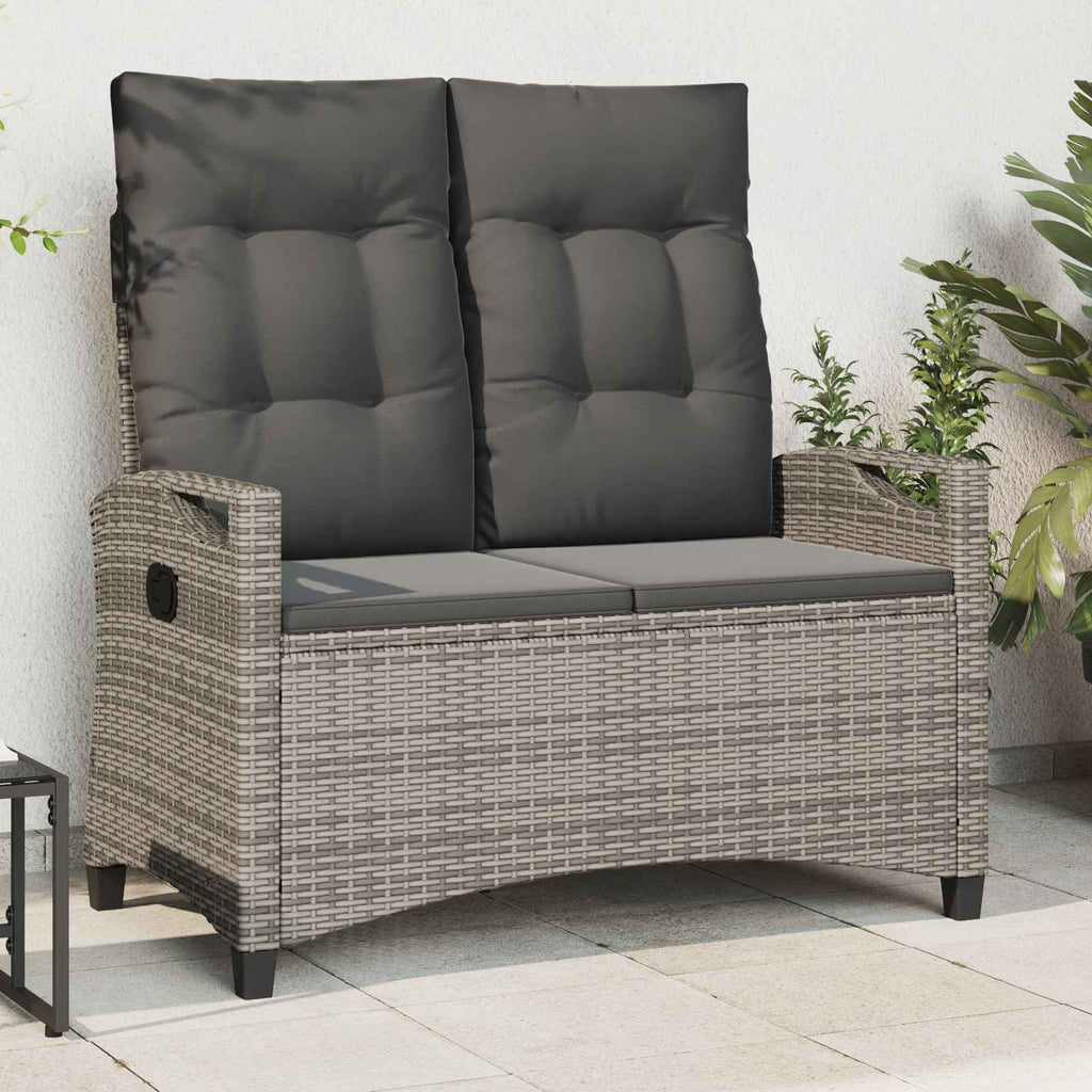 Gartenbank 105 X 60 X 112 Cm Stahl Und Polyester