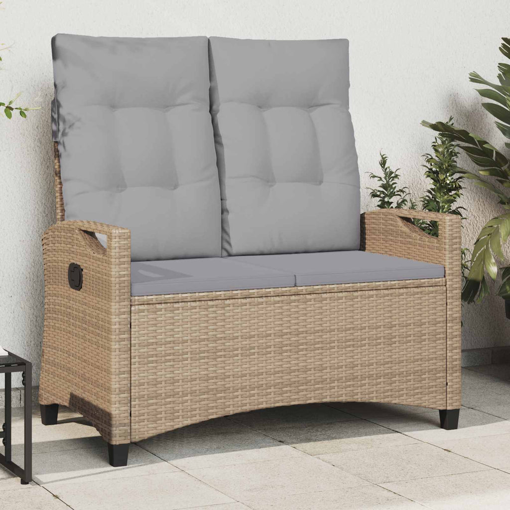 Gartenbank 105 X 60 X 112 Cm Stahl Und Polyester