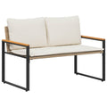 Bank Mit Kissen 115 X 65 X 72 Cm Rattan