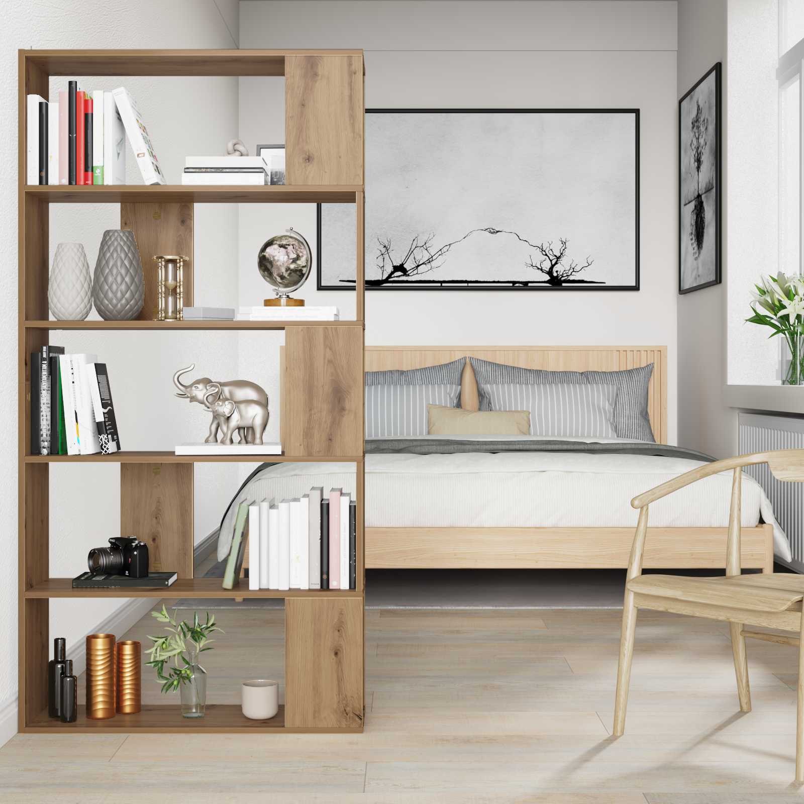Bücherregal 80 X 24 X 159 Cm Holzwerkstoff in Artisan-Eiche