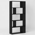 Bücherregal 80 X 24 X 159 Cm Holzwerkstoff in Schwarz Eichen-Optik