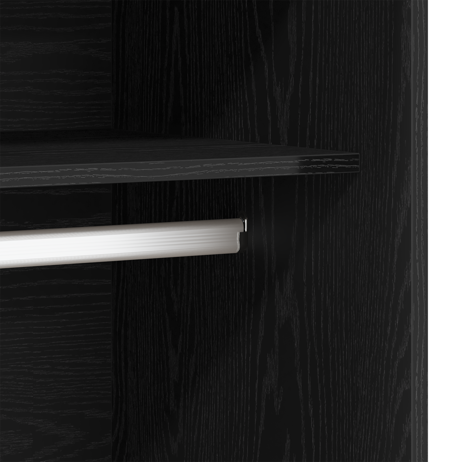 Kleiderschrank Artisan-Eiche Holzwerkstoff Schwarz Eichen-Optik
