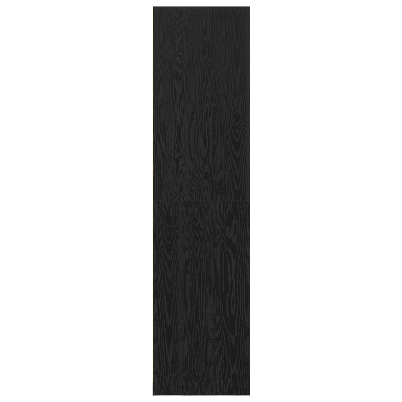 Kleiderschrank Offen mit 1 Regal aus Holzwerkstoff Schwarz Eiche 100 x 50 x 200 cm