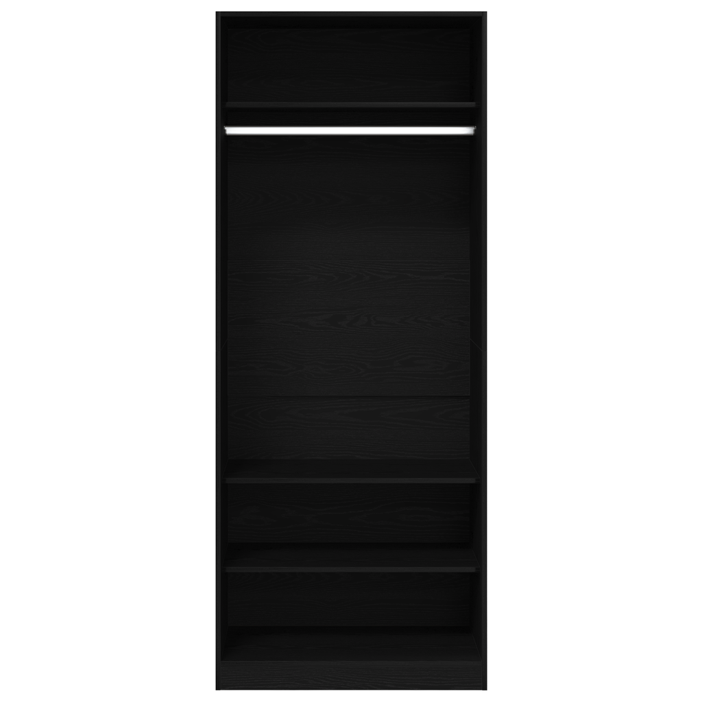 Kleiderschrank Artisan-Eiche Holzwerkstoff Schwarz Eichen-Optik
