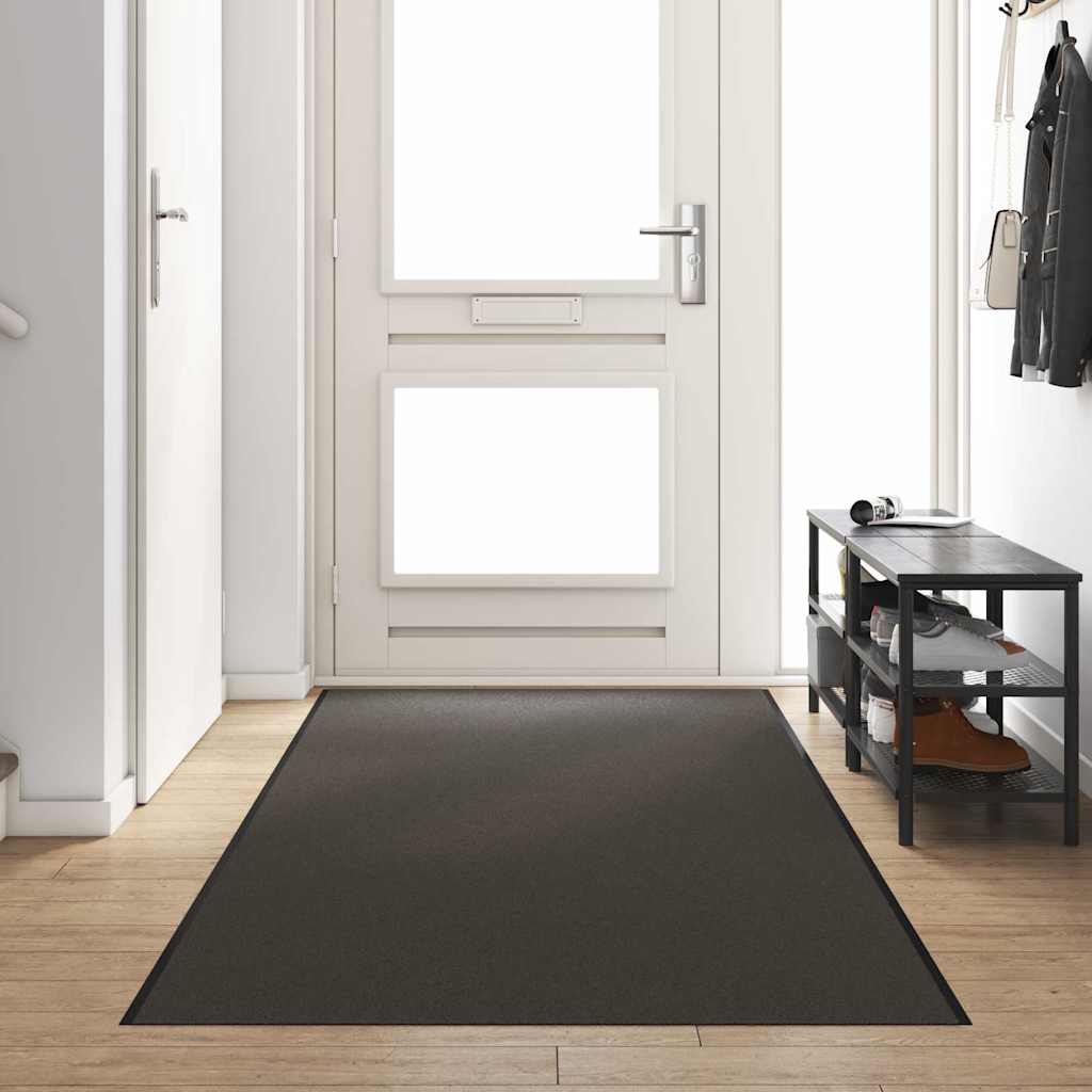 Fußmatte Rutschfest Polypropylen Anthrazit 120 x 350 cm