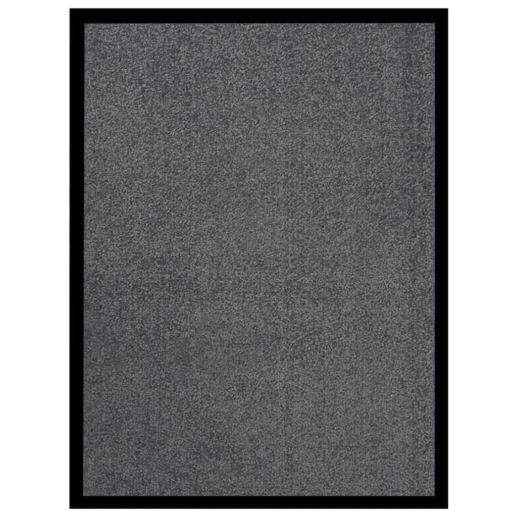 Fußmatte Rutschfest Polypropylen Anthrazit 40 x 60 cm
