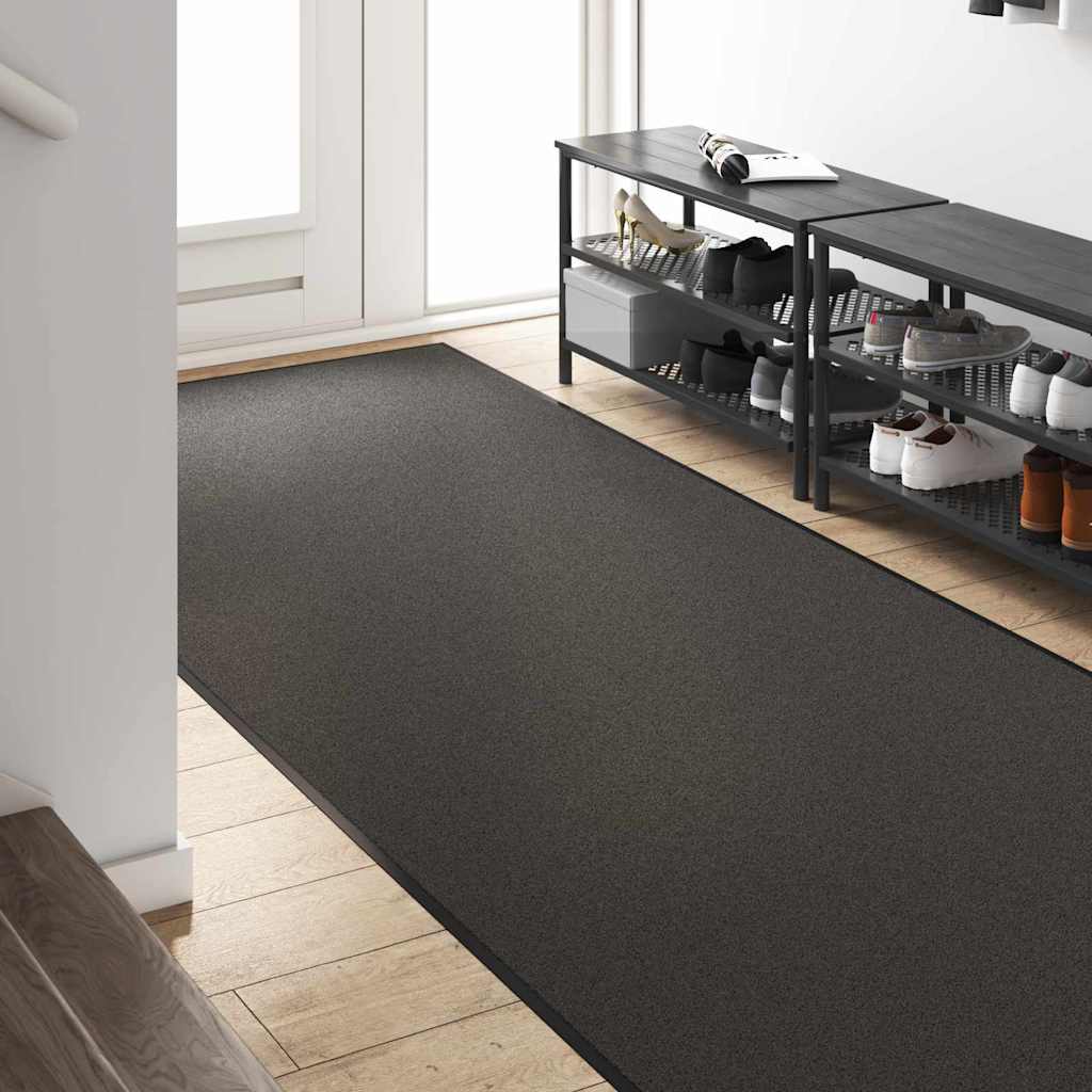 Fußmatte Rutschfest Polypropylen Anthrazit 120 x 350 cm